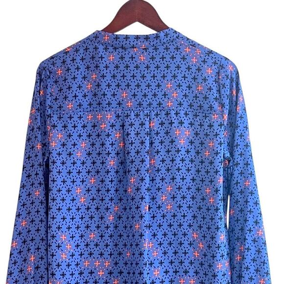Maeve Anthropologie Womens Size 4 Eva Bluy Wrap Blouse Top Tunic Long Sleeve EUC - Picture 5 of 10
